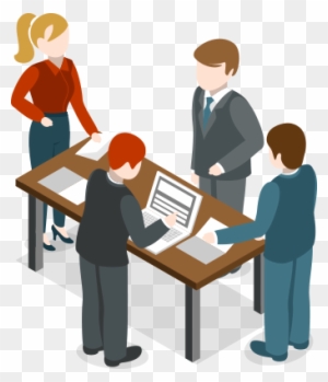 They Might Work Hard, But Will They Achieve Business - Registration Table Clipart