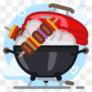 Grilled Food Clipart Bbq Restaurant - Barbecue Party Icon