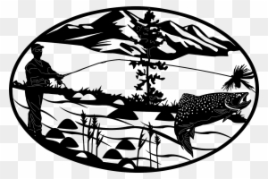 Download Filing Gone Fishing Sign Black And White Free Transparent Png Clipart Images Download