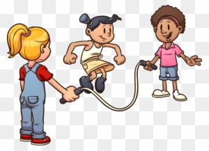Play Jump Ropes Cartoon Clip Art - Jump Rope Cartoon