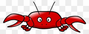 Animal Crab, Fun, Red, Surprised, Animal - Crab Clipart Free