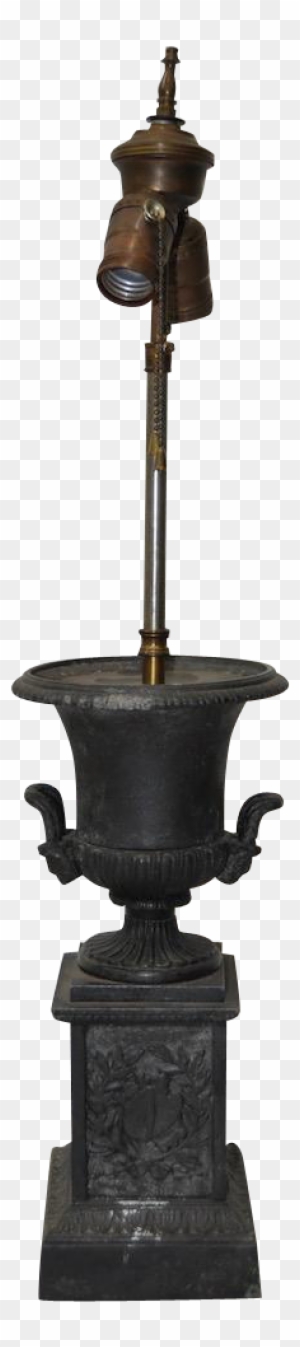 Victorian Era Cast Iron Urn On Plinth Table Lamp Victorian Era Cast Iron Urn On Plinth Table Lamp Street