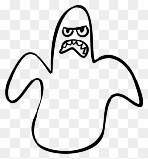 Halloween Ghost Outline Scary Shape - Scary Ghost Outline