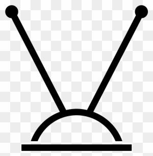 Television Clipart Tv Antenna - Tv Antenna Icon