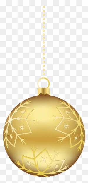 Gold Christmas Decorations Home Decorating Ideas - Gold Christmas Ornament Png