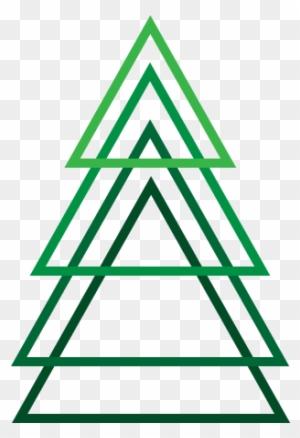 Simplistic Christmas Tree By Apparate - Two Triangle Tattoo Meaning