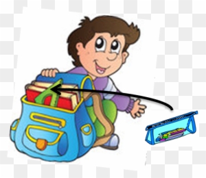 Can We Pack Your Things - Cartoon Pack School Bag - Free Transparent PNG  Clipart Images Download