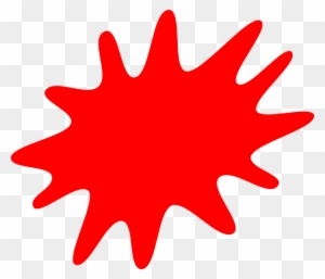 Red Paint Splatter Clip Art At Clker Com Vector Clip - Canadian Logo Red Maple