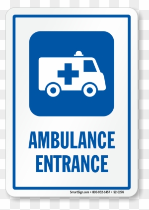 Zoom, Price, Buy - Brady 142644 Ambulance Ent Sign, 4 X 4 In, Ss