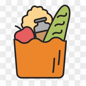 Grocery Icon Clipart Grocery Store Shopping Bags & - Food Waste Facts ...