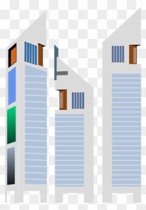 Jumeirah Emirates Tower Hotel Style Building Vector - Jumeirah Emirates Towers Hotel Clipart