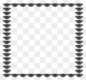 Butterfly Frame Animal Free Black White Clipart Images - Simple Japanese Border Designs