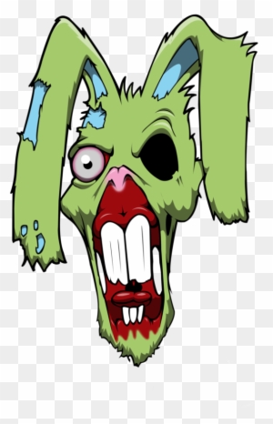 Zombie Bunny By Yayzus - Zombie Rabbit - Free Transparent PNG Clipart ...