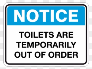 Pin Toilet Out Of Order Clipart - Toilet Out Of Order Sign