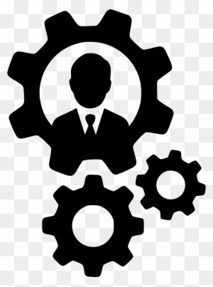 Gears Support Cogs Man Profilesettings Comments - Business Support Icon