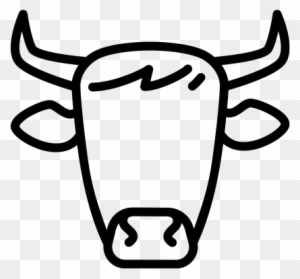 Beef And Veal Dishes - Cow Head Vector Png