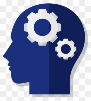 Gear Brain Human Head Icon - Gears Brain Png