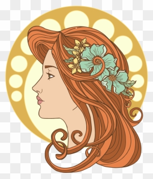 Beautiful Woman Face Vector - Beautiful Woman Vector Png