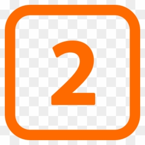 104962 3d Glossy Orange Orb Icon Alphanumeric Full - Number Icon Png ...