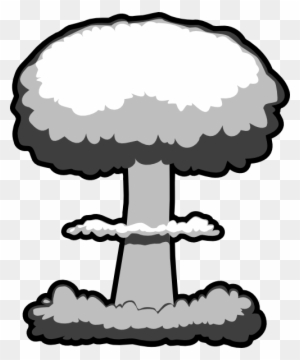 atomic bomb explosion cartoon