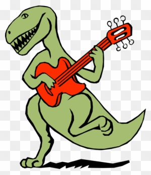 Vector Illustration Of Dinosaur Plays The Electric - Music That Makes Learning Fun - Cd