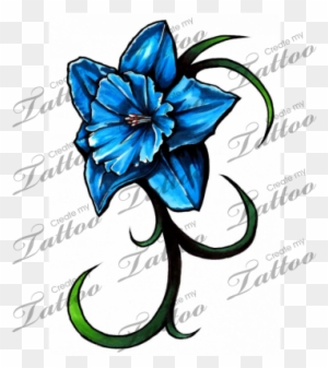 Daffodil Tattoos Gallery - Daffodil Tattoos - Free Transparent PNG Clipart  Images Download