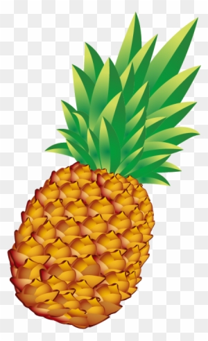 Pineapple Bun Euclidean Vector - Giant Set Of Vector Fruits. Clear Rectangle Magnet