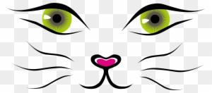 Cat Face Kitten Clip Art - Cute Cartoon Cat Face - Free Transparent PNG  Clipart Images Download