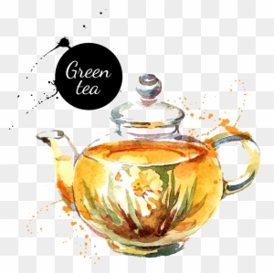 Watercolor Painting Drawing Royalty Free Teapot - Teapot Pour Tea Watercolour