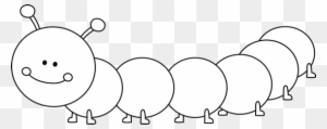 Long Black And White Caterpillar Caterpillar Clipart Black And
