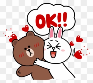 Brown & Cony Sweet Love - Cony And Brown Love - Free Transparent PNG ...