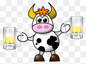 Beef N Beer - Cow Cartoon