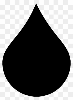 Drop Clip Art - Black Water Drop Png