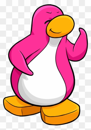Estos Son Algunos Penguins Animados Para Que Los Personalises - Club Penguin Pink Penguin