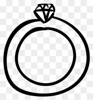 Wedding Ring Free Icon - Drawn Wedding Rings Png