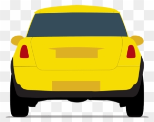 City Car Rear View Transparent Png - Rear Car Clip Art