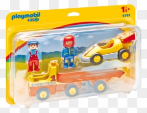 Playmobil - 6761 Racing Car With Transporter