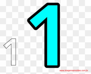 Molde Do Numero 1 - Free Transparent PNG Clipart Images Download