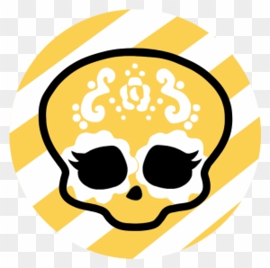 Skelita Calaveras Skullette - Skull With Pink Bow Logo