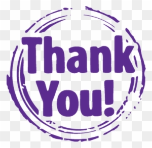 Thank You Purple Stamp - Thank You For Your Participation