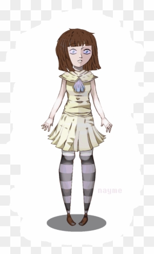 Fran Bow By Naymechan - Animated Bowing Girl Gif