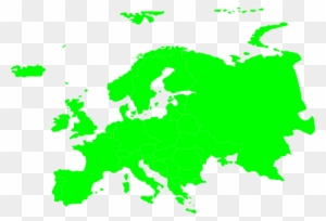 European Continent - Simple Europe Map Vector
