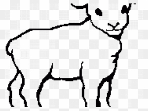 Lamb Clipart Sacred - Farm Animals Coloring Pages