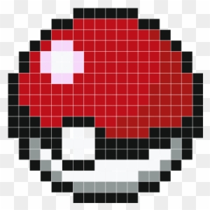 Pokeball Pixel Art Grid 132826 - Minecraft Pixel Art Pokeball - Free