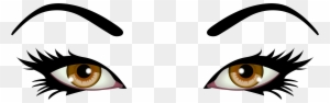 Brown Female Eyes Png Clip Art - Brown Eyes Clipart Png