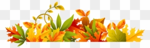 Fall Autumn Clip Art Free Clipart - Autumn Leaves Border Png