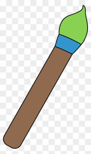 Paintbrush Clip Art - Green Paint Brush Png