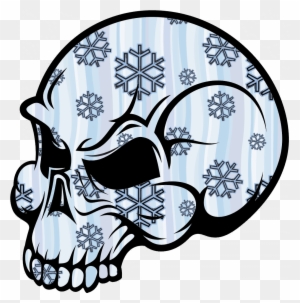 Skull Snow Image - Cool Skull Drawings Easy