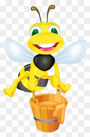 Cartoon Bees Clipart - Honey Bee Cartoon Png