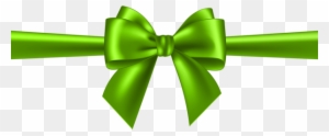 Green Bow Transparent Clip Art - Gold Bow Ribbon Png